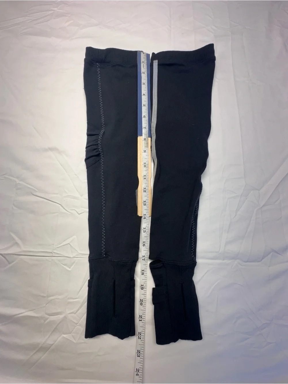 lululemon athletica Black Arm Sleeves with Reflective Stripe